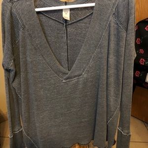 Free people dark gray tunic